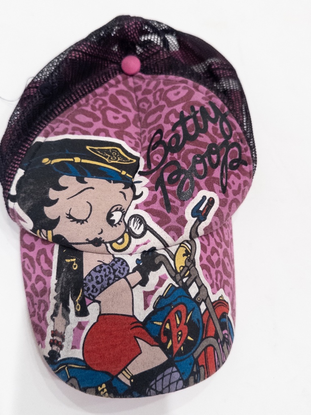 Y2k Betty Boop Hat purple betty boop graphic one size